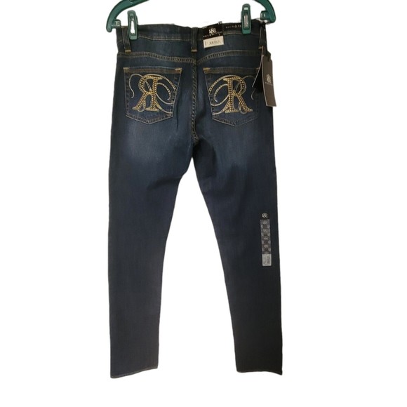 ROCK & REPUBLIC Size 8 Mid Rise Skinny Berlin Jeans White Denim NWT $88‎ - Picture 7 of 9